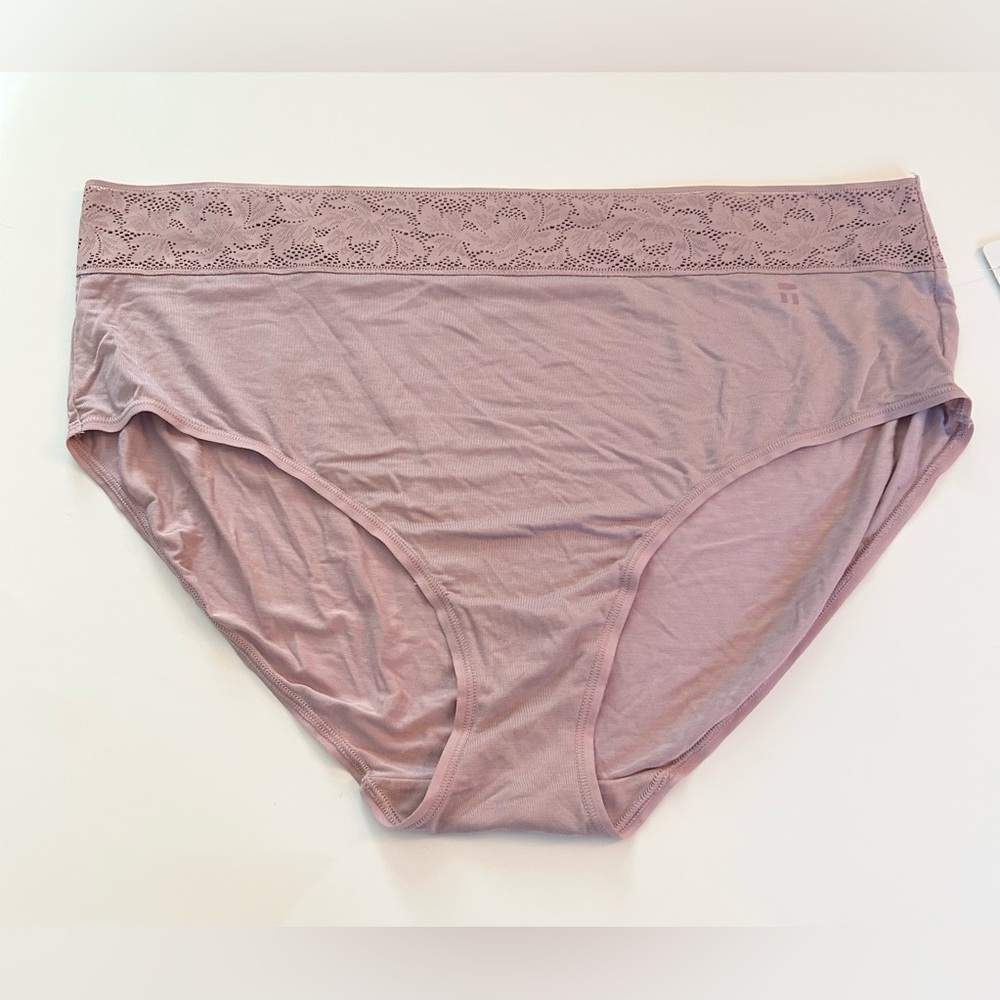Tommy John Woman’s Underwear Lace Waistband Mauve 2X NWT